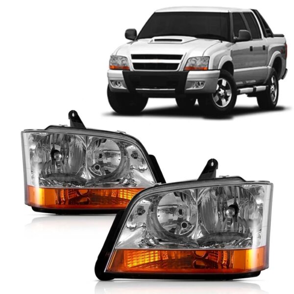 Par Farol S10 Blazer 2001 A 2011 Pisca Âmbar