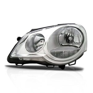 Farol Polo 2007 2008 09 10 11 2012 Elétrico Cromado C/ Motor