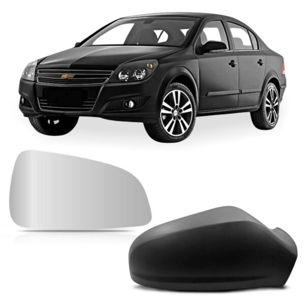 Kit Capa E Lente Retrovisor Vectra 2006 A 2008 Direita