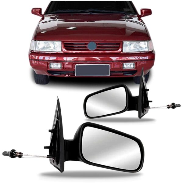 Par Retrovisor Santana 2 E 4 Portas 1998 A 2006 Com Controle