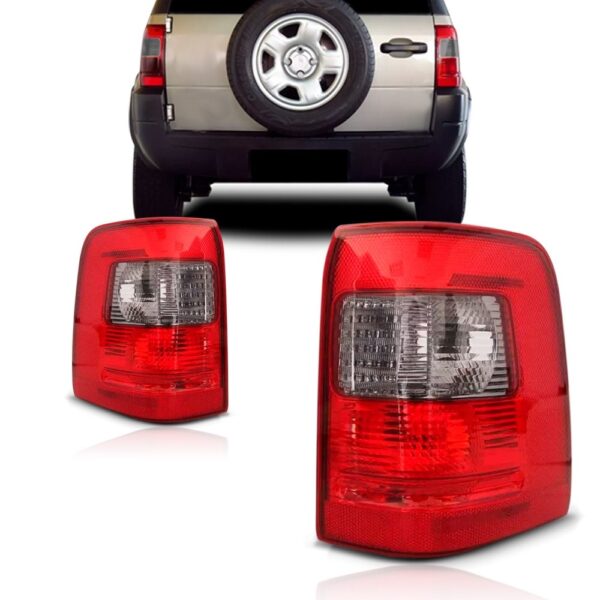 Par Sinaleira Traseira Ecosport 2004 2005 2006 2007 Fumê Vermelho