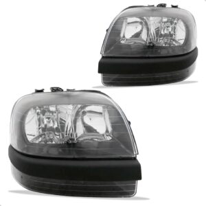 Par Farol Para Fiat Doblo 2002 A 2009 Fumê Com Auxiliar