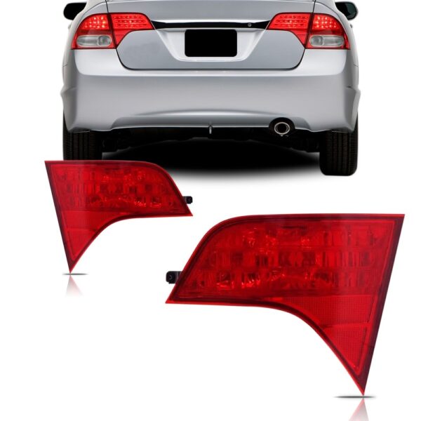 Par Sinaleira Traseira Civic 2006 A 2011 Tampa Com Lampada