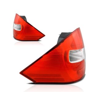 Par Sinaleira Traseira Para Ford Fiesta 2003 A 2009 Sedan Vermelho Ambos Lados