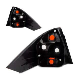 Par Sinaleira Traseira Para Ford Fiesta 2003 A 2009 Sedan Vermelho Ambos Lados