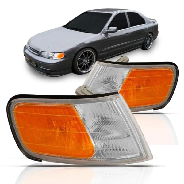 Par Pisca Lanterna Diant Accord 1994 A 1996 Cristal/âmbar