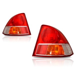 Par Sinaleira Traseira Honda Civic 2003 2004 2005 2006 Vermelho