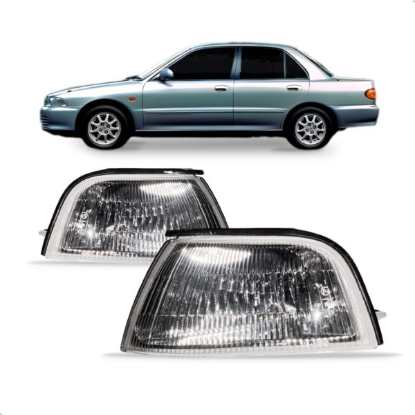 Par Lanterna Dianteira Sinaleira Lancer 1996 E 1997 Cristal