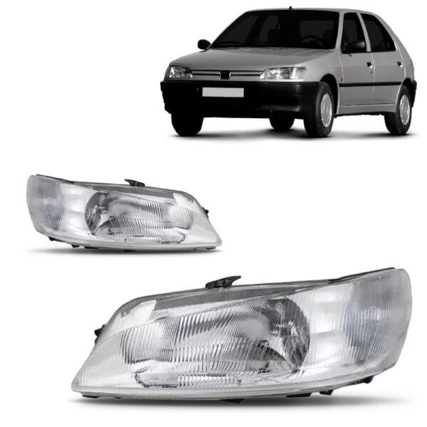 Par Farol Peugeot 306 1997 1998 1999 Raiado Novo