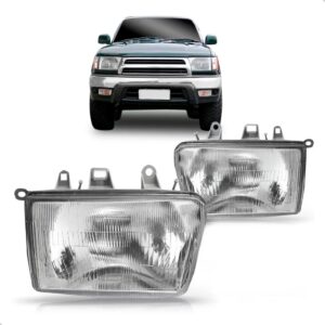 Par Farol Para Toyota Hilux Srv 2002 2003 2004 Cromado - Ambos Lados