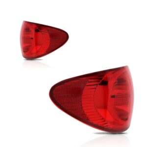 Par Sinaleira Traseira Corolla 2003 A 2007 Vermelha Ambar