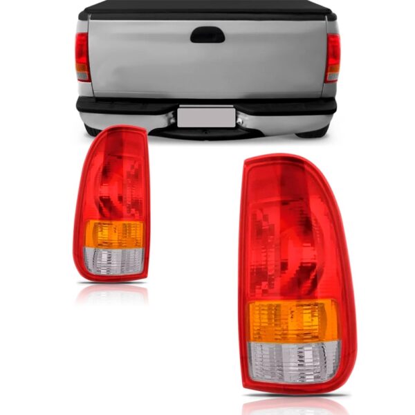Par Sinaleira Traseira Para Ford F250 1999 2000 2001 A 2010 Ambos Lados Vermelho
