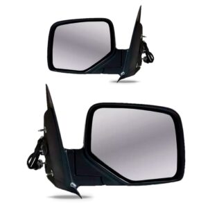 Par Retrovisor Ranger 2010 11 2012 Eletrico Preto Capa Fixa