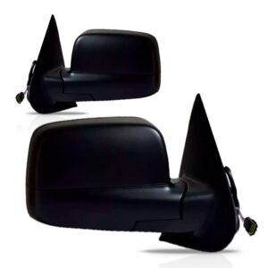 Par Retrovisor Ranger 2010 11 2012 Eletrico Preto Capa Fixa
