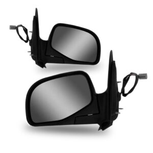 Par Retrovisor Ext Elétrico Preto Ranger 1998 A 2006 Preto