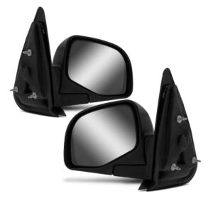 Par Retrovisor Ext Elétrico Preto Ranger 1998 A 2006 Preto