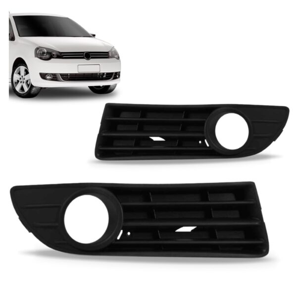 Par Moldura Milha Polo 07 2008 09 2010 2011 Com Furo Oferta