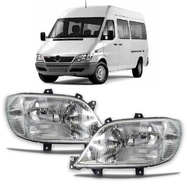 Par Farol Sprinter 2001 A 2003 Raiado Com Auxiliar