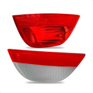 Par Sinaleira Refletor Parachoque Traseiro Focus 1998 A 2008 Vermelho E Cristal