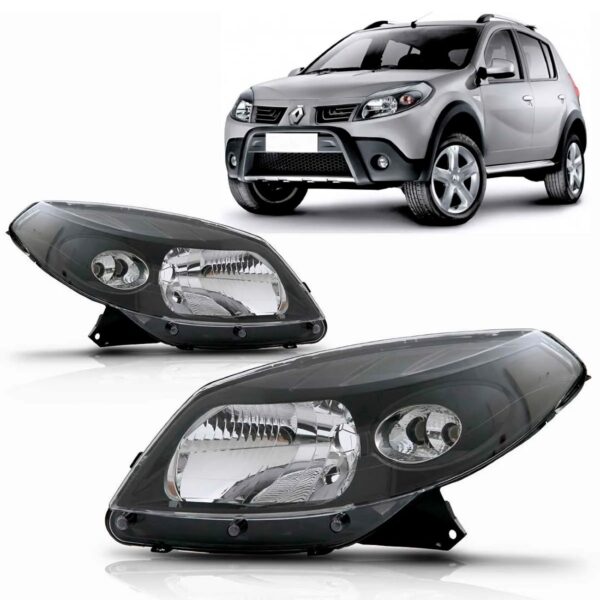 Par Farol Sandero 2008 2009 2010 2011 Máscara Negra Promoção