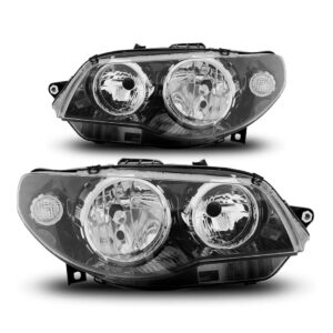 Par Farol Palio 04 05 06 07 A 13 Máscara Negra Aro Cromado