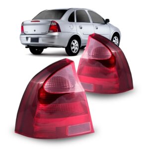 Par Sinaleira Traseira Corsa Sedan 2008 2009 2010 Ré Rosa