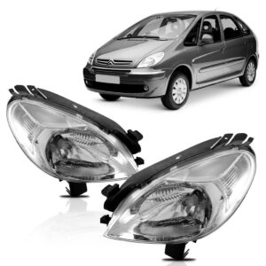 Par Farol Picasso 2005 A 2010 Eletrico S/motor Lente Lisa
