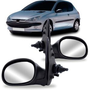 Par Retrovisor Peugeot 206 1998 1999 2000 A 2009 C/ Controle