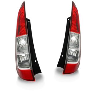 Par Lanterna Traseira Fiesta Hatch 2008 A 2009 Bicolor Bicolor
