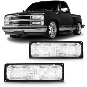 Par Sinaleira Inferior Farol Silverado 1993 A 2001 Cristal