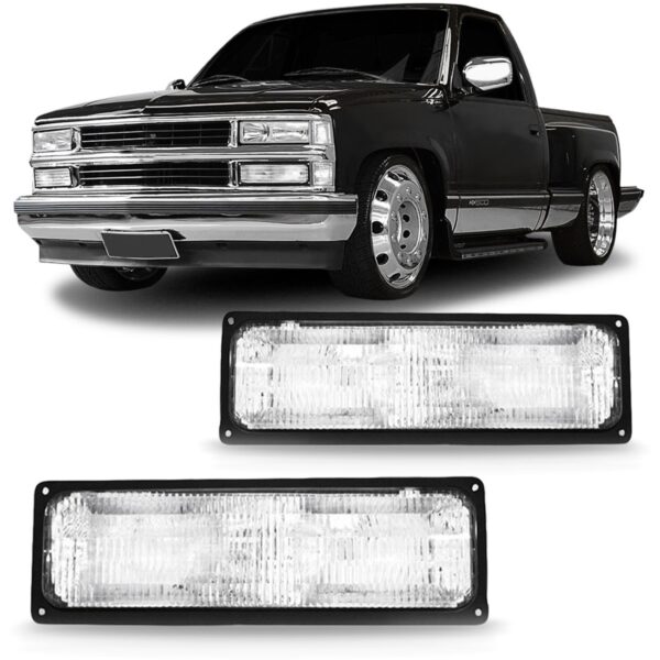 Par Sinaleira Inferior Farol Silverado 1993 A 2001 Cristal