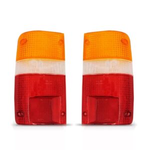 Par Lente Lanterna Traseira Hilux 1992 Até 2001 4x4/4x2. Tricolor