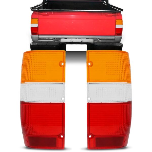 Par Lente Lanterna Traseira L200 1992 A 2003 Vermelho