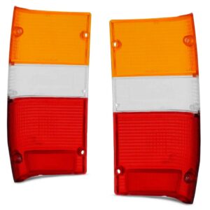 Par Lente Lanterna Traseira L200 1992 A 2003 Vermelho