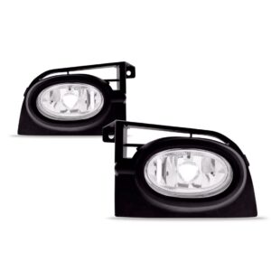 Par Farol Milha Auxiliar Civic Exs 2006 07 2008 Com Moldura