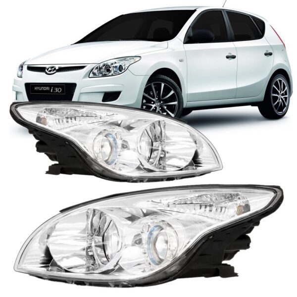 Par Farol I30 2008 2009 2010 2011 2012 Cromado Direito E Esquerdo