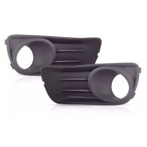 Par Moldura Milha Palio 2009 2010 2011 2012 Com Furo Cinza Cinza