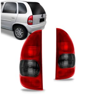 Par Sinaleira Traseira Corsa 4 Portas 2000 A 2009 Hatch Fumê