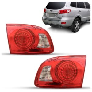 Par Sinaleira Traseira Santa Fé 2006 2007 2008 09 2010 Tampa Vermelho