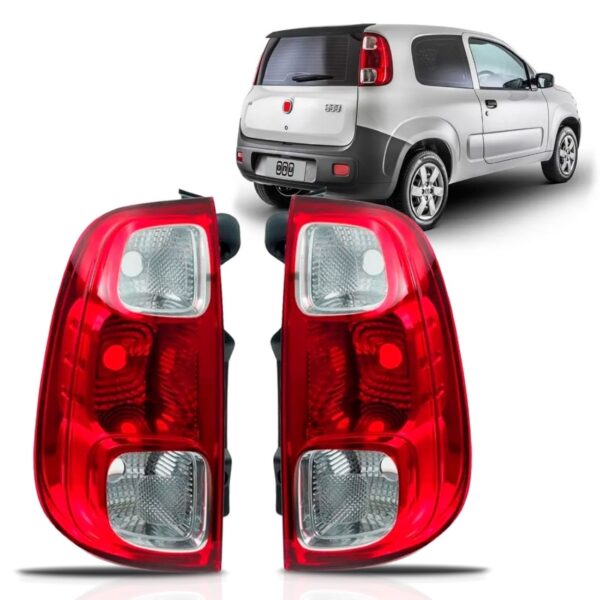 Par Sinaleira Traseira Uno 2011 2012 2013 2014 Bicolor