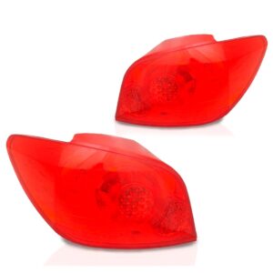 Par Sinaleira Traseira Peugeot 307 07 08 09 10 11 12 Hatch Vermelho