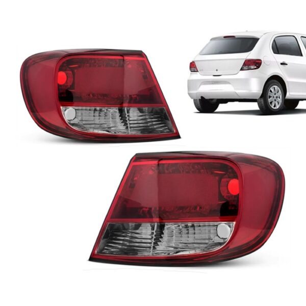 Par Sinaleira Traseira Gol G5 2009 2010 2011 2012 Fume Ambos Lados Vermelho