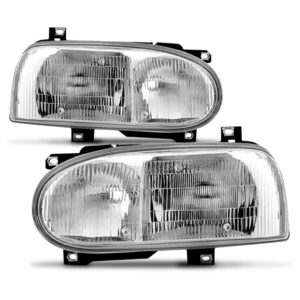 Par Farol Golf Alemao Para Gti/glx 1994 A 1997 Foco Duplo Ambos Lados