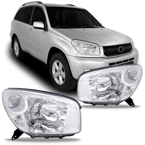 Par Farol Rav4 2004 2005 2006 Cromado