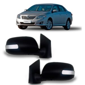 Par Retrovisor Corolla 08/12 Elétrico Retrátil Com Sinaleira
