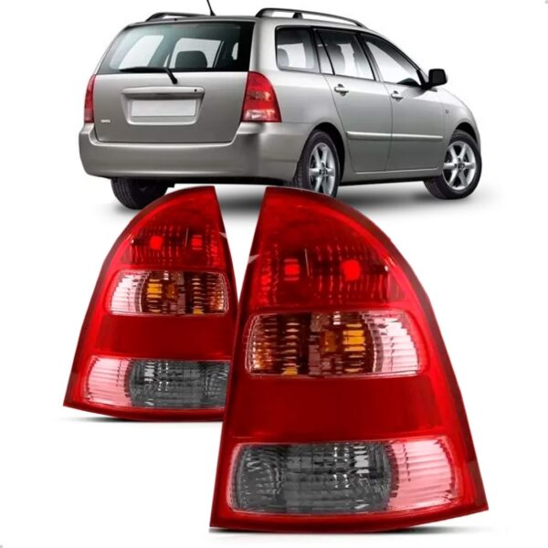 Par Sinaleira Traseira Corolla Fielder 2004 2005 06 07 2008 Vermelho