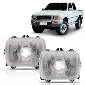 Par Farol Hilux/l200 Quadrado 1990 A 2001 Com Suporte
