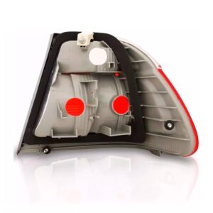 Par Sinaleira Para Bmw S3 Coupe 1999 A 2003 Cristal/vermelho Ambos Lados Vermelho