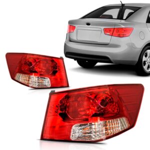 Par Sinaleira Traseira Para Kia Cerato 09 2010 2011 12 2013 Ambos Lados Vermelho