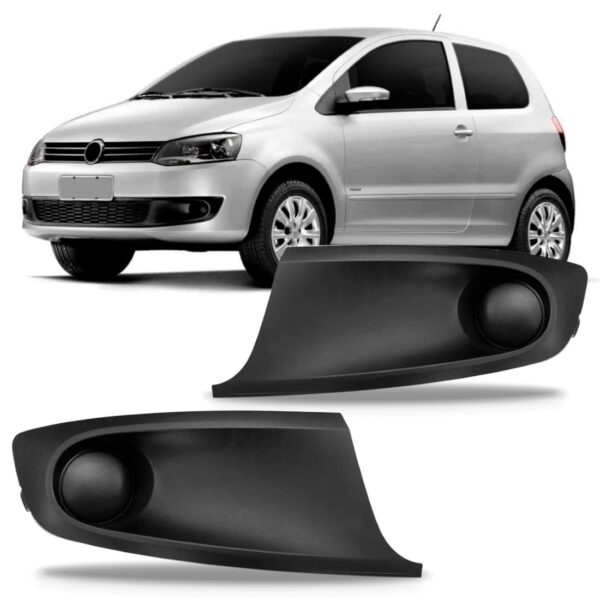 Par Moldura Milha Fox 2010 2011 2012 2013 2014 Sem Furo Preto Ambos Os Lados